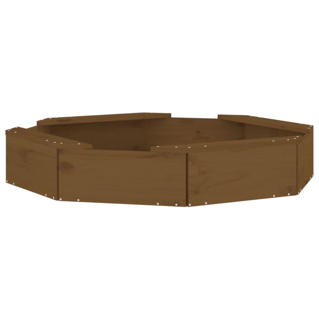 Sandbox Honey brown Solid pine wood Medium Durable Sandbox