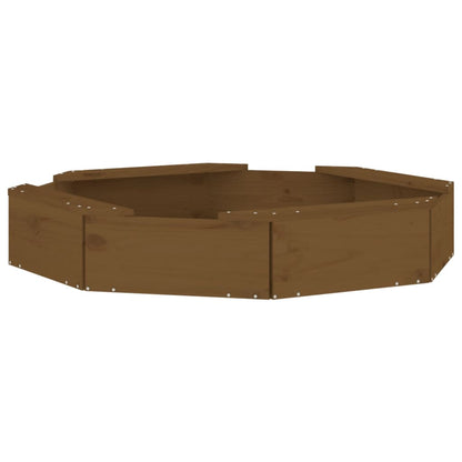 Sandbox Honey brown Solid pine wood Medium Durable Sandbox