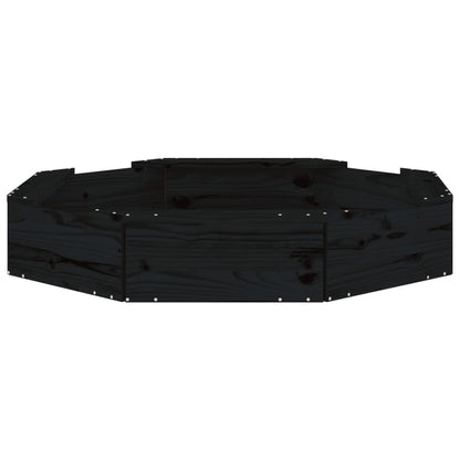 Sandbox Black Solid pine wood Medium Seats Many Sandbox