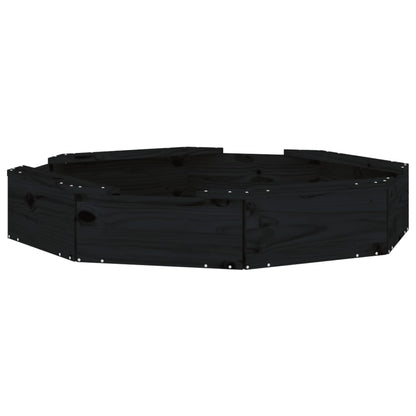 Sandbox Black Solid pine wood Medium Seats Many Sandbox