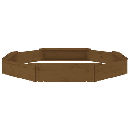 Sandbox Honey Brown Solid Pine Wood 62.8 in x 62.8 in x 7.9 in