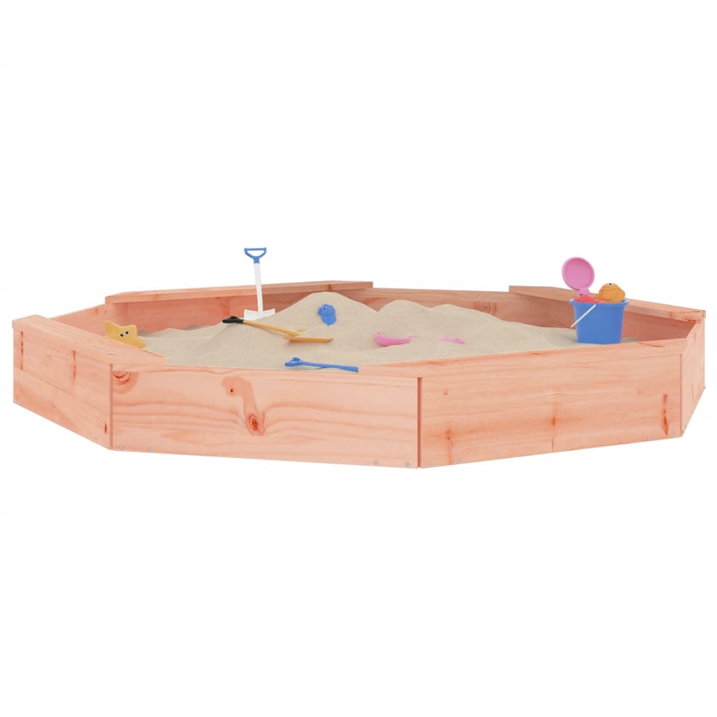 Sandbox Natural wood Solid douglas wood Large Durable Sandbox