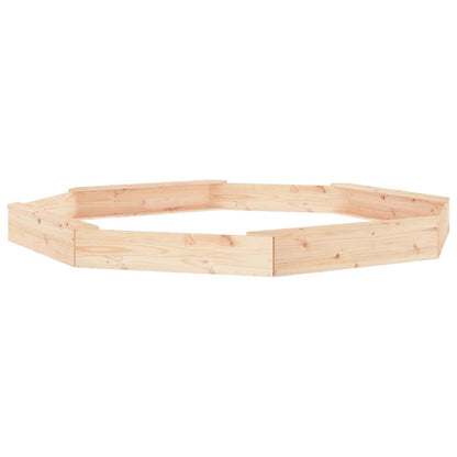 Sandbox Natural Pine Solid pine wood 91.3 in x 91.3 in x 7.9 in