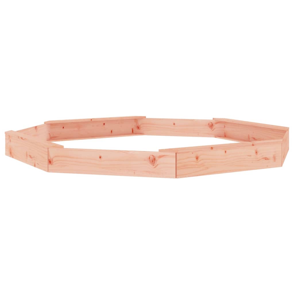 Sandbox Natural Wood Solid Douglas Fir wood Large Octagonal