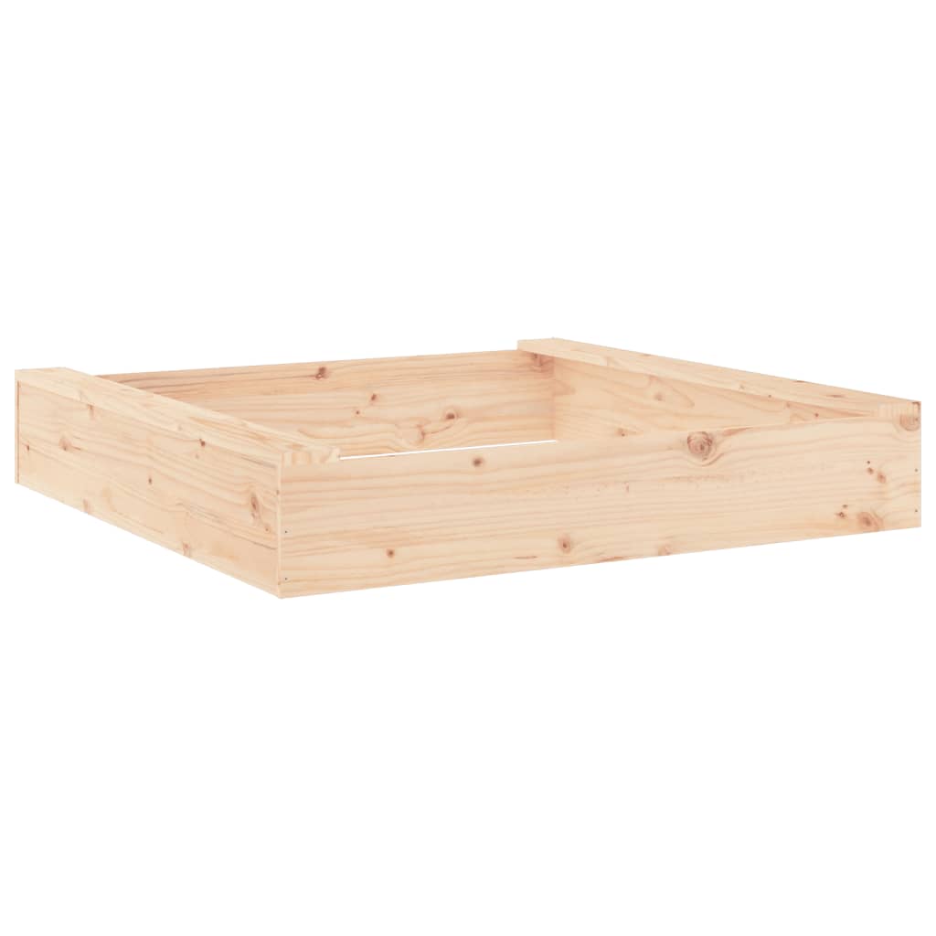 Sandbox Natural wood Solid pine wood 43.7 in x 43.7 in