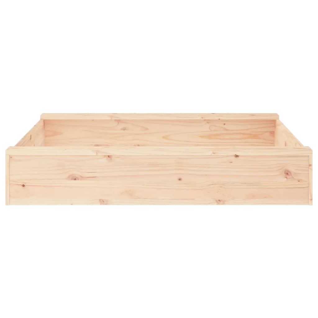 Sandbox Natural wood Solid pine wood 43.7 in x 43.7 in