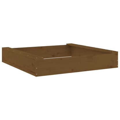 Sandbox Honey brown Solid pine wood Medium Collapsible Sandbox