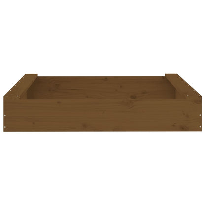 Sandbox Honey brown Solid pine wood Medium Collapsible Sandbox