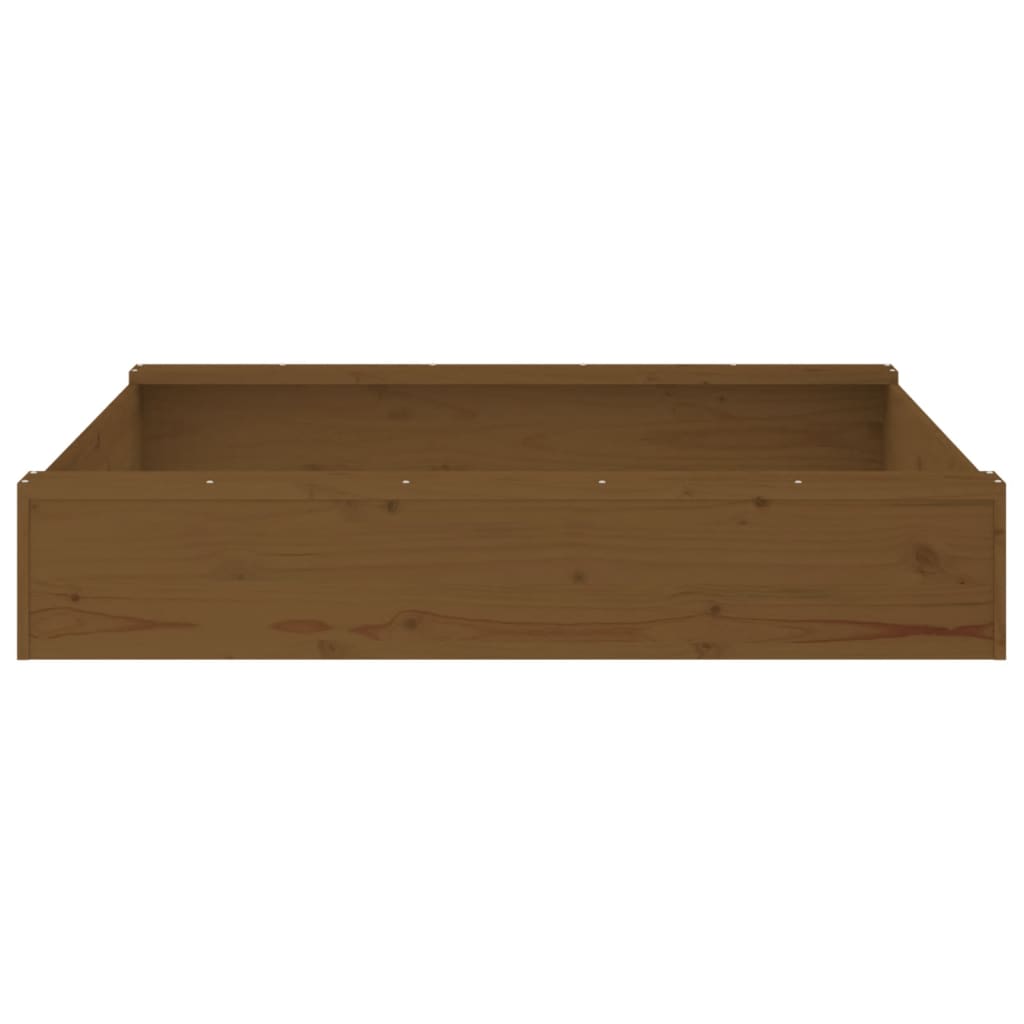 Sandbox Honey brown Solid pine wood Medium Collapsible Sandbox