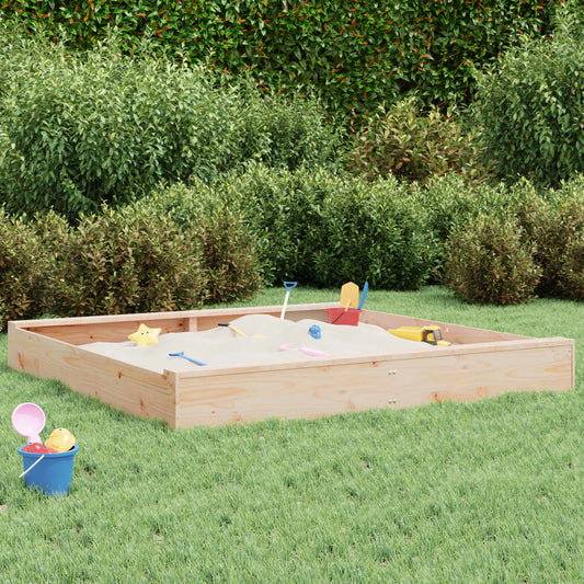 Sandbox Natural Pine Solid Pine Wood Medium Seats Many Sandbox