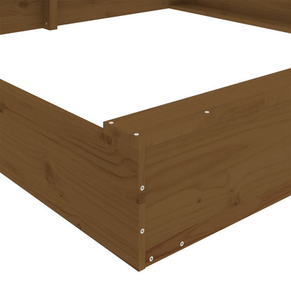 Sandbox Honey Brown Solid Pine Wood Large Breathable Design