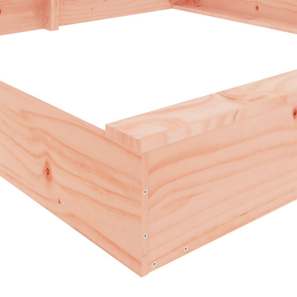 Sandbox Natural wood Solid Douglas wood 63.0 x 63.0 x 7.9 in