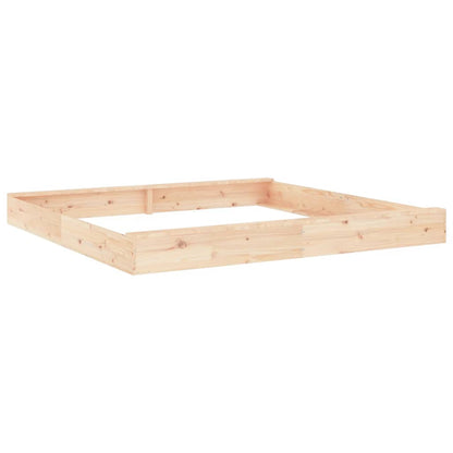 Sandbox Natural Pine Solid Pine Wood Large Durable Sandpit