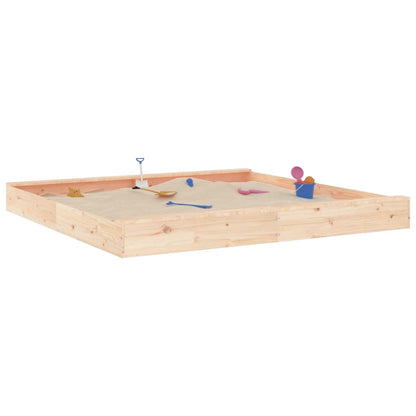 Sandbox Natural Pine Solid Pine Wood Large Durable Sandpit