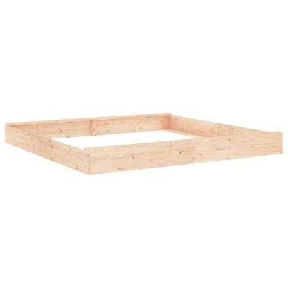 Sandbox Natural Pine Solid Pine Wood Large Durable Sandpit