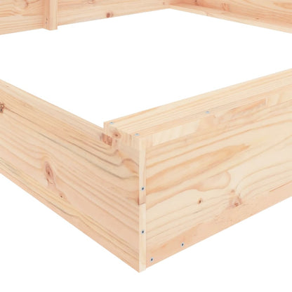 Sandbox Natural Pine Solid Pine Wood Large Durable Sandpit