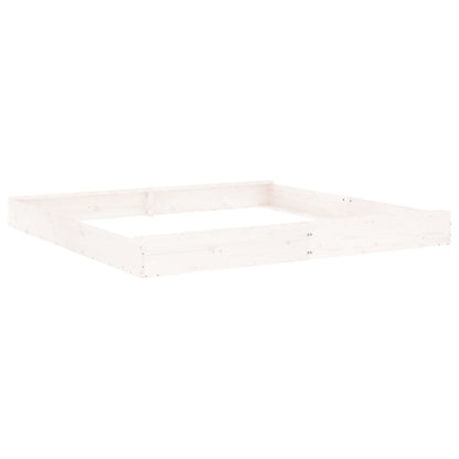 Sandbox White Solid Pinewood 78.7 x 78.7 x 7.9 in Sandbox