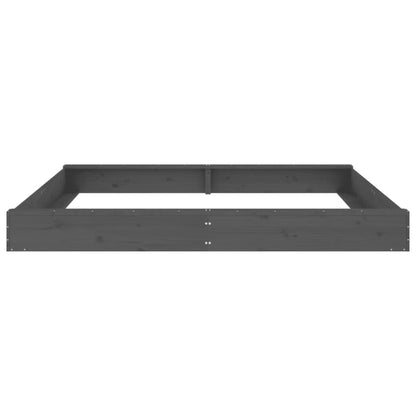 Sandbox Grey Solid pine wood 78.7 in x 78.7 in x 7.9 in Durable
