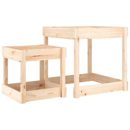 Sand Table Natural Wood Solid Pine Wood Small footprint