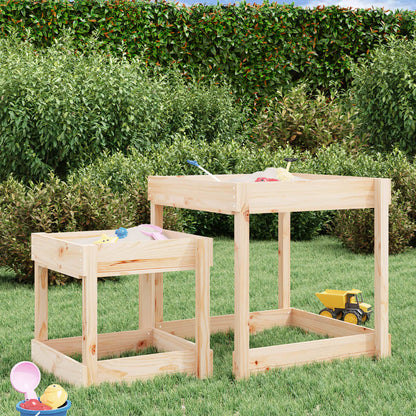 Sand Table Natural Wood Solid Pine Wood Small footprint