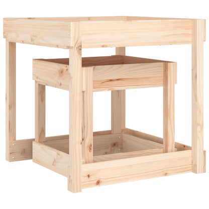 Sand Table Natural Wood Solid Pine Wood Small footprint