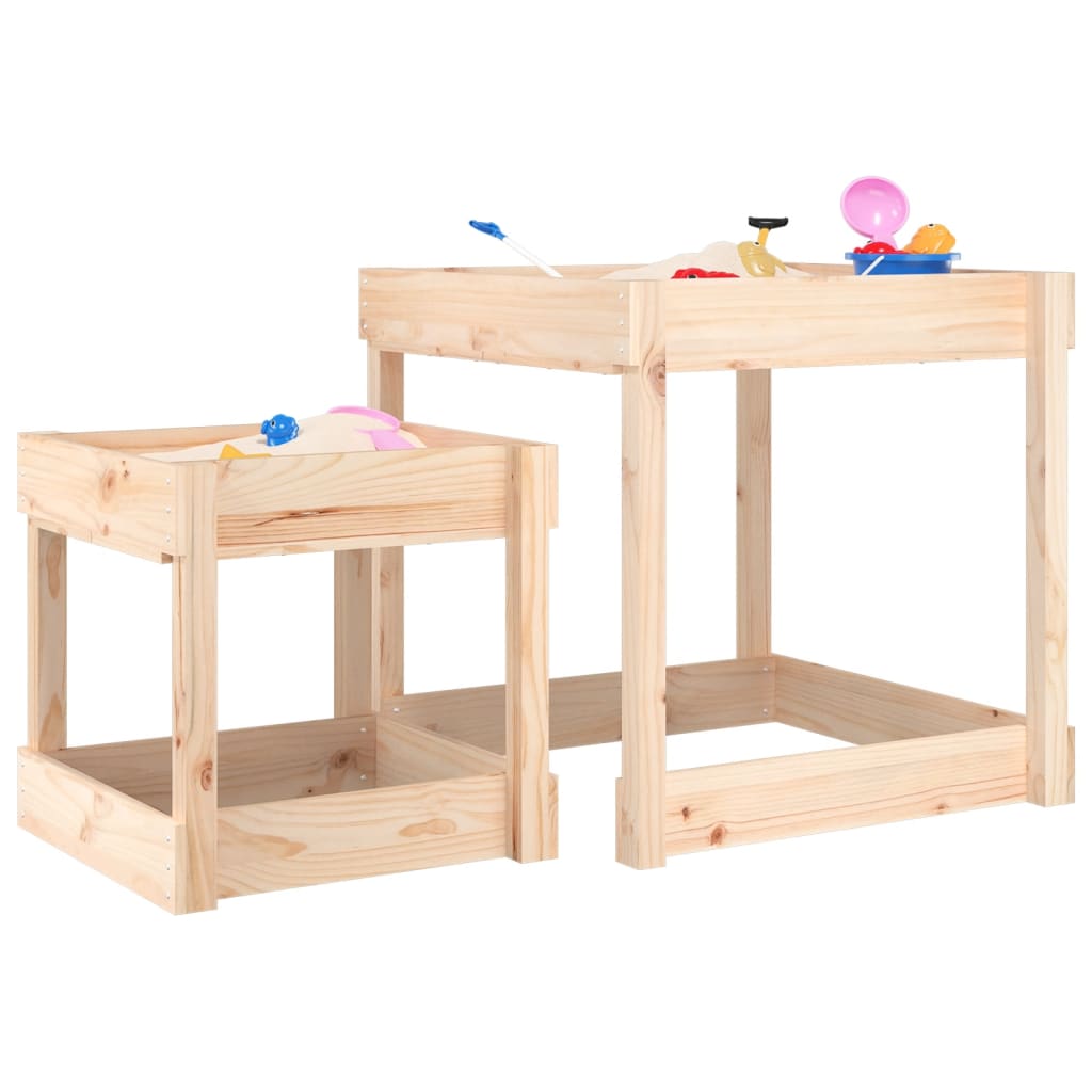 Sand Table Natural Wood Solid Pine Wood Small footprint