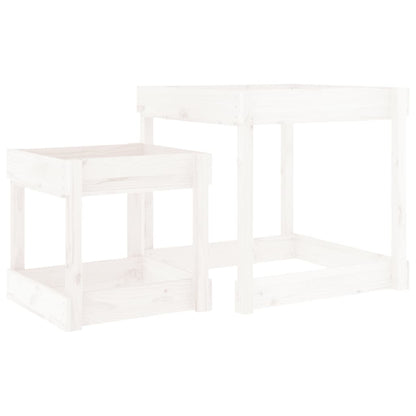 Sand Table White Solid pinewood Small to Medium Collapsible