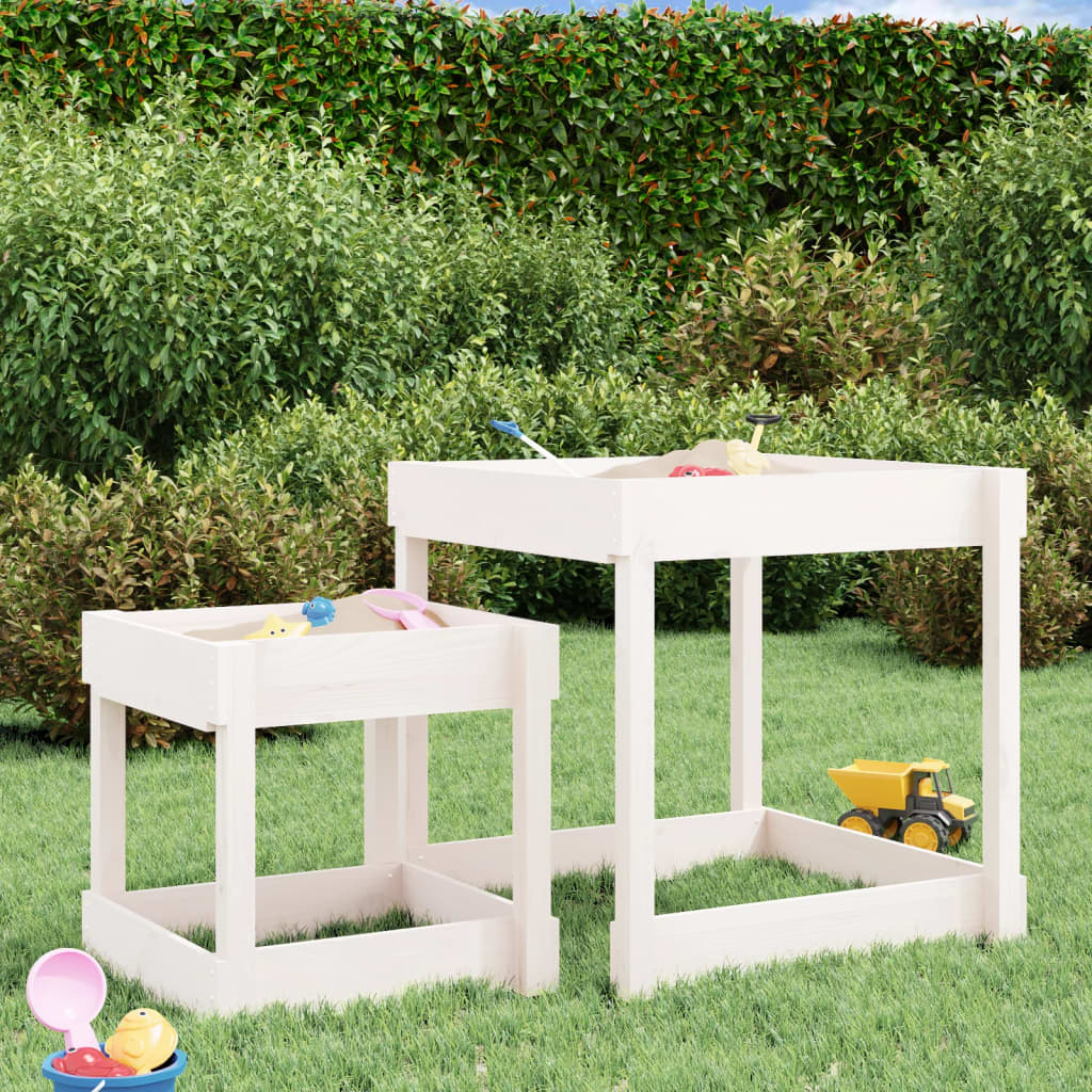 Sand Table White Solid pinewood Small to Medium Collapsible