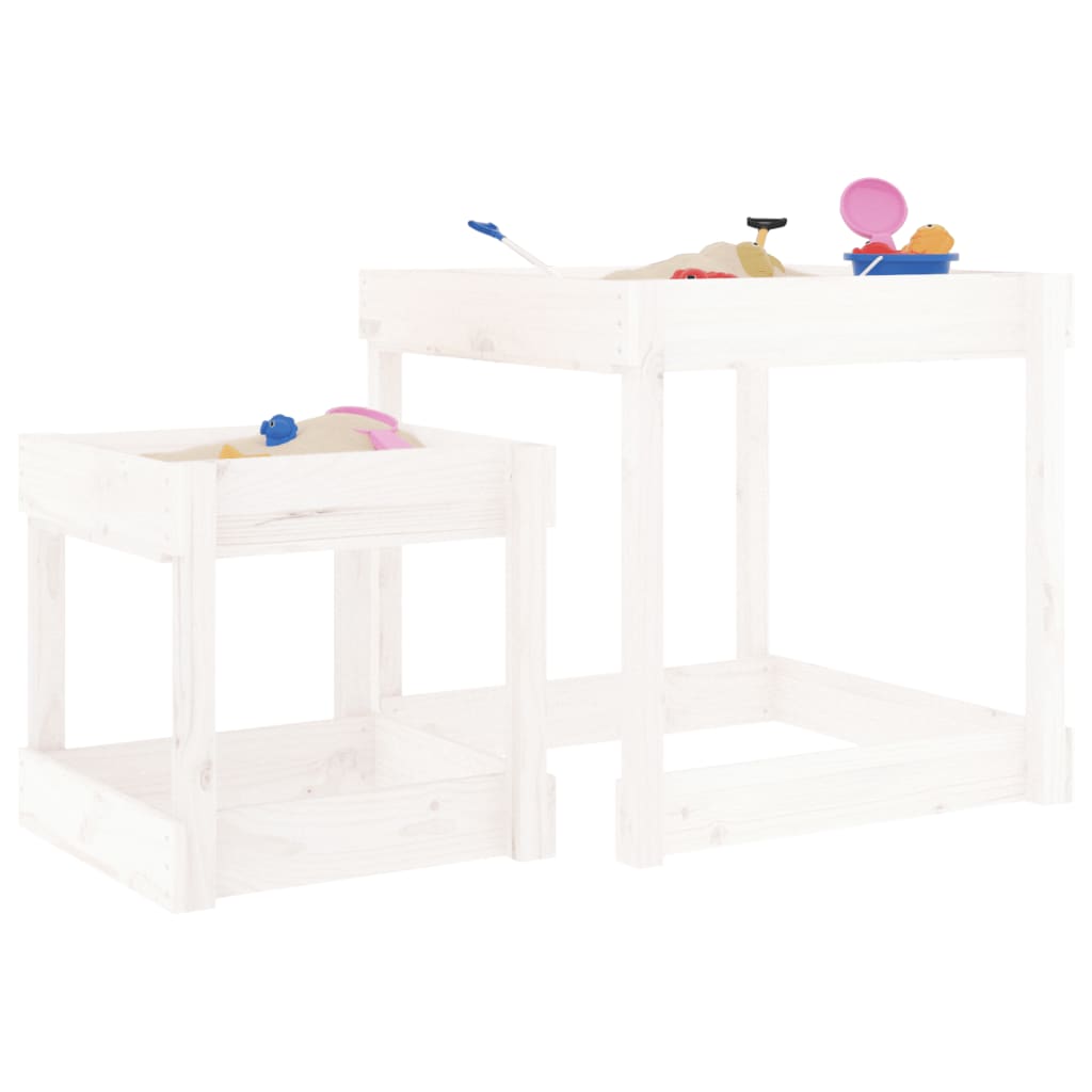Sand Table White Solid pinewood Small to Medium Collapsible