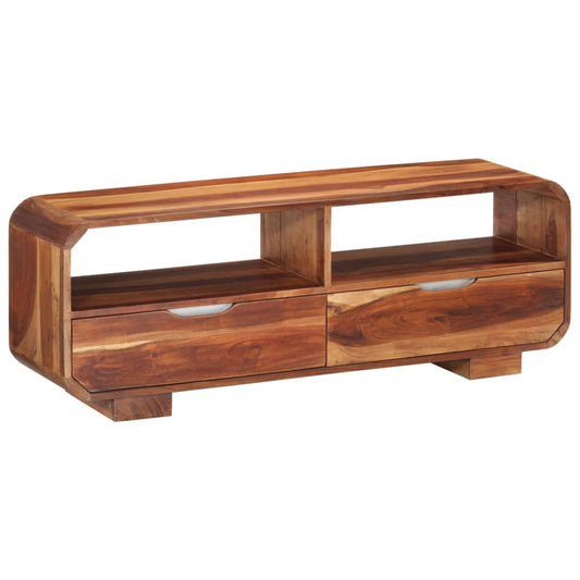TV Cabinet Honey-colored Solid acacia wood Medium TV Cabinet
