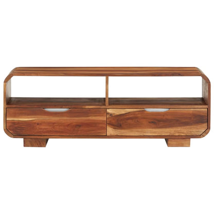 TV Cabinet Honey-colored Solid acacia wood Medium TV Cabinet