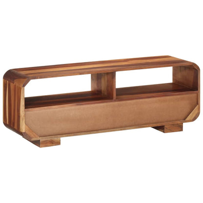 TV Cabinet Honey-colored Solid acacia wood Medium TV Cabinet