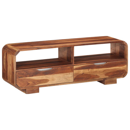 TV Cabinet Honey-colored Solid acacia wood Medium TV Cabinet