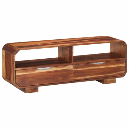 TV Cabinet Honey-colored Solid acacia wood Medium TV Cabinet