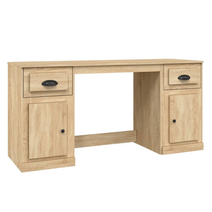 Desk With Cabinet Sonoma Oak Engineered wood Standard