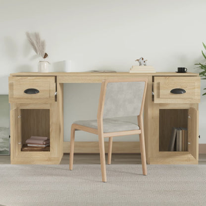 Desk With Cabinet Sonoma Oak Engineered wood Standard