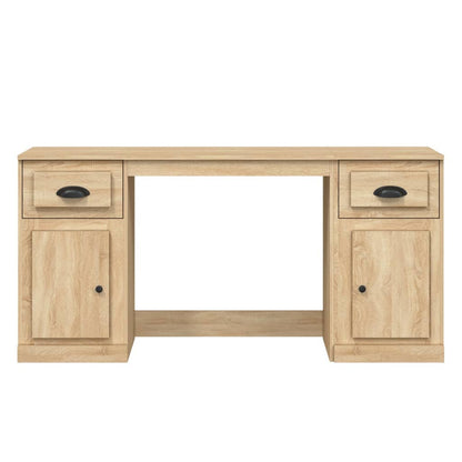 Desk With Cabinet Sonoma Oak Engineered wood Standard