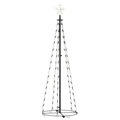 Christmas Cone Tree Warm White 84 LEDs Decoration 19.7"x59.1"