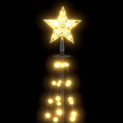 Christmas Cone Tree Warm White 84 LEDs Decoration 19.7"x59.1"