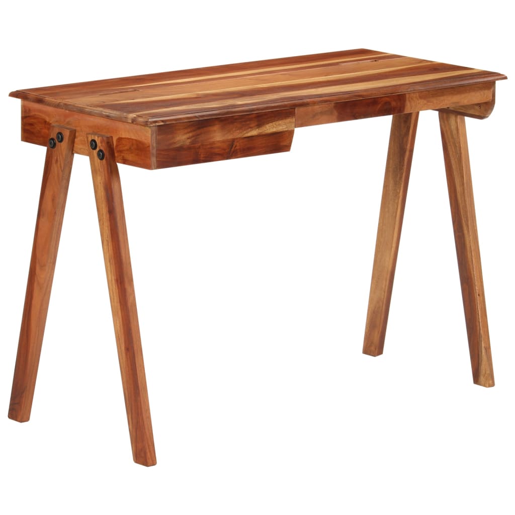 Writing Desk Honey Solid acacia wood Writing Desk Rectangular