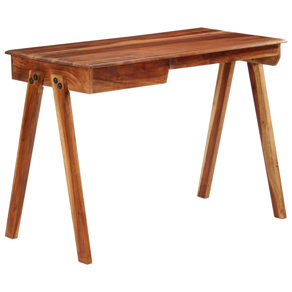 Writing Desk Honey Solid acacia wood Writing Desk Rectangular
