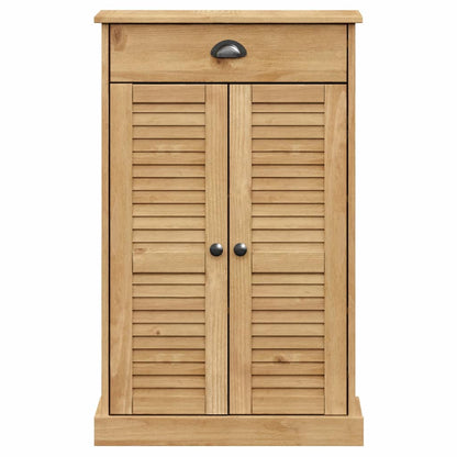 Shoe Cabinet VIGO 23.6"x13.8"x37.8" Solid Wood Pine