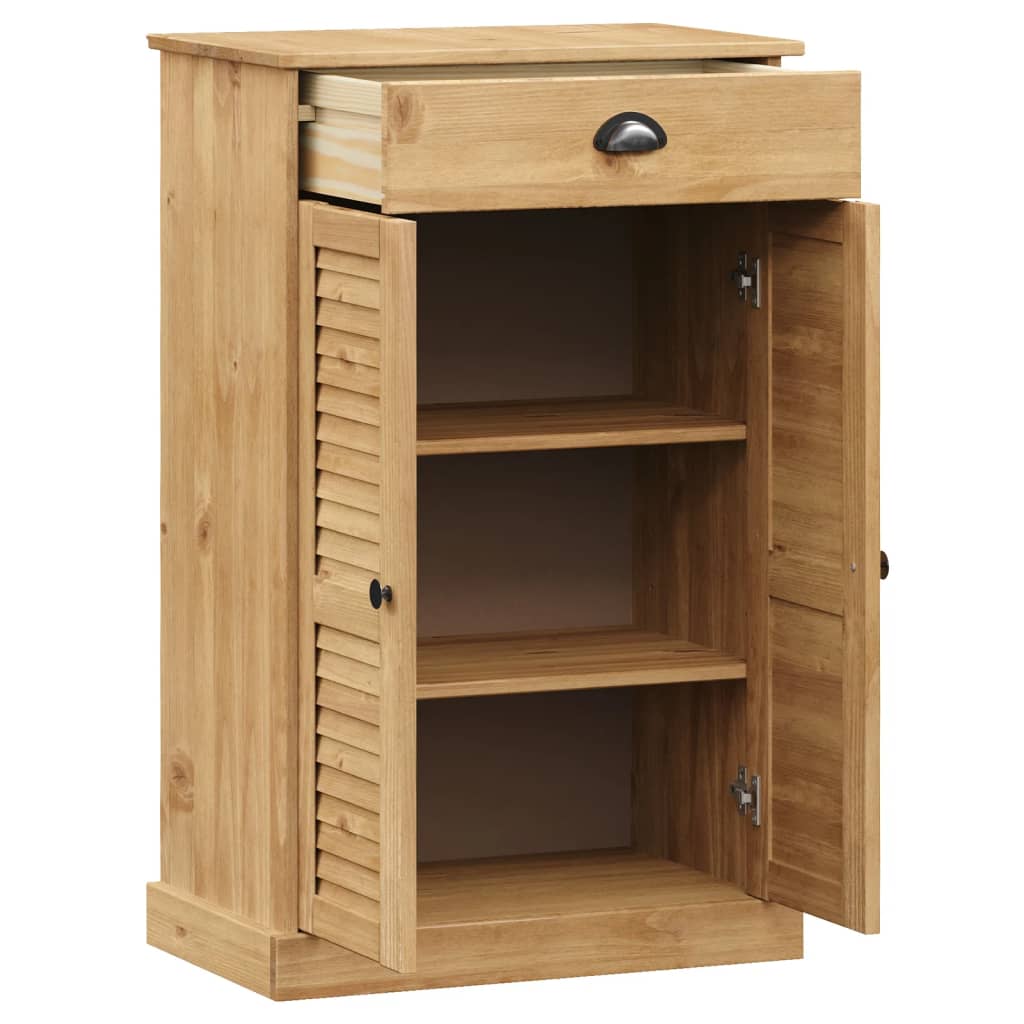Shoe Cabinet VIGO 23.6"x13.8"x37.8" Solid Wood Pine