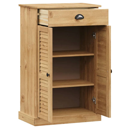 Shoe Cabinet VIGO 23.6"x13.8"x37.8" Solid Wood Pine