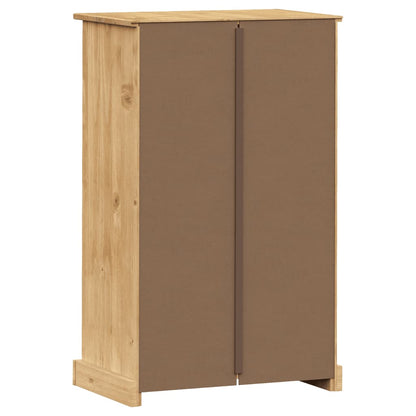 Shoe Cabinet VIGO 23.6"x13.8"x37.8" Solid Wood Pine