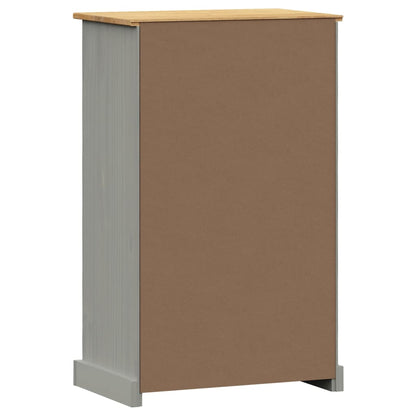 Shoe Cabinet VIGO 23.6"x13.8"x37.8" Gray Solid Wood Pine