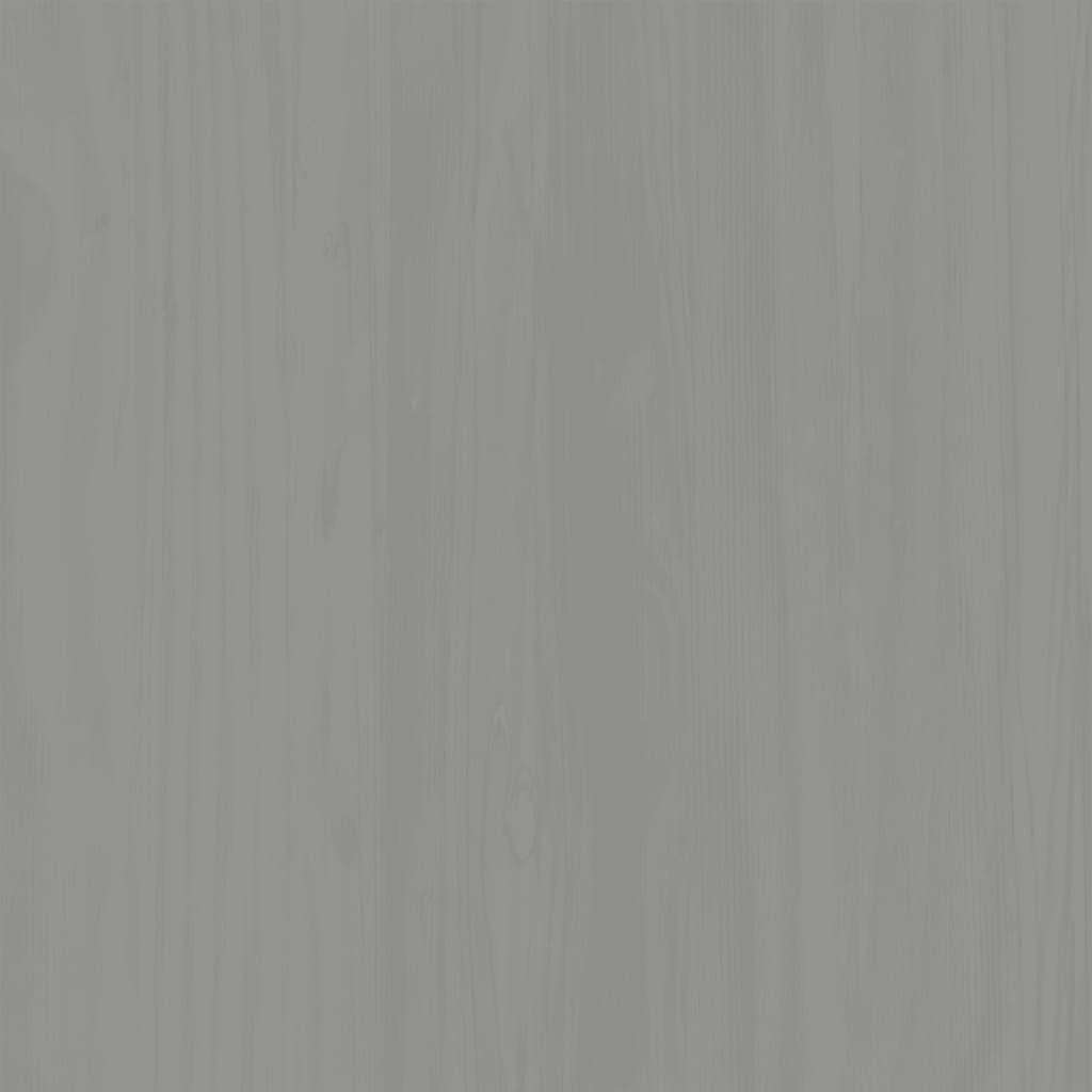 Shoe Cabinet VIGO 23.6"x13.8"x37.8" Gray Solid Wood Pine
