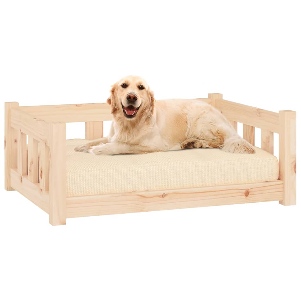 Dog Bed Natural Wood Solid Pine Wood Medium Durable Dog Bed