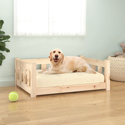 Dog Bed Natural Wood Solid Pine Wood Medium Durable Dog Bed
