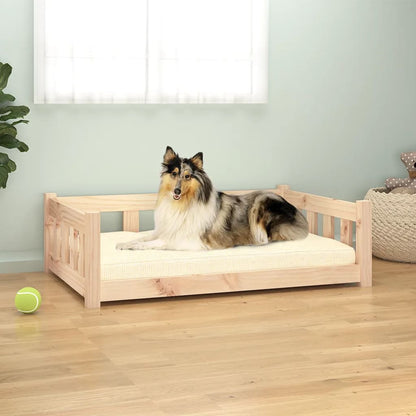 Dog Bed Solid Pine Wood Large Durable Dog Bed Rectangular